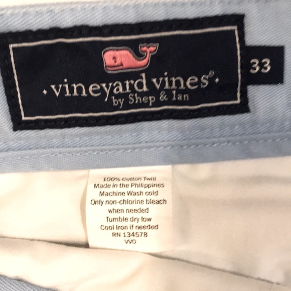 Vineyard Vines Men’s Club Short Flat Front Light Blue Size 33 waist EUC - Picture 4 of 8